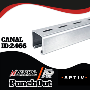 CANAL UNISTRUT PERFORADO 4 X 4 cm X 3 mt  UGE4X4