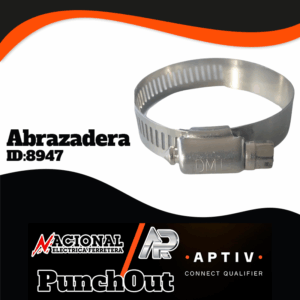 Punch-Out--Abrazadera---ID-8947 ABRAZADERA SIN FIN L-24 1" A 2 H-S24