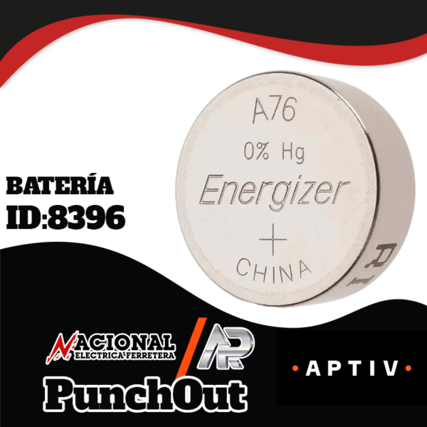 BATERIA ENERGIZER A76 1.5 VOLTIOS