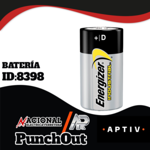 BATERÍA ENERGIZER INDUSTRIAL ALCALINA TIPO D