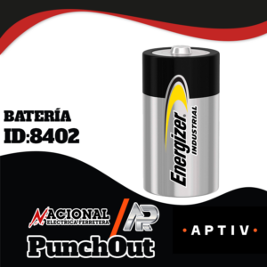 BATERÍA ENERGIZER INDUSTRIAL ALCALINA TIPO C