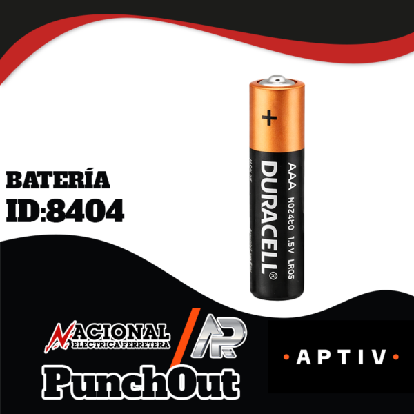 Punch-Out--Batería-ID-8404 BATERÍA DURACELL ALCALINA AAA
