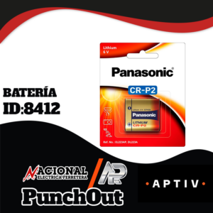 BATERÍA PANASONIC LITHIUM 6V PHOTO POWER BATTERY CR-P2