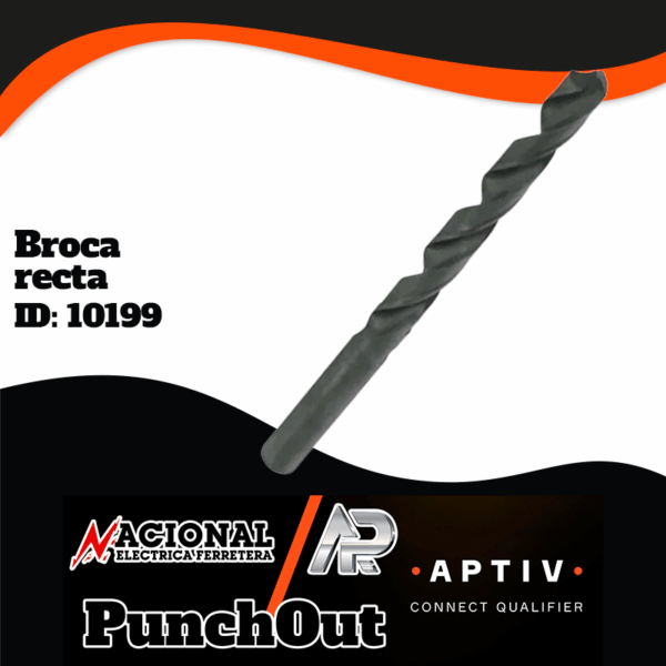 BROCA RECTA A.V OXIDO NEGRO 3/16" X 2-5/16" X 3-1/2" MORSE CUTTING TOOLS MT1011430