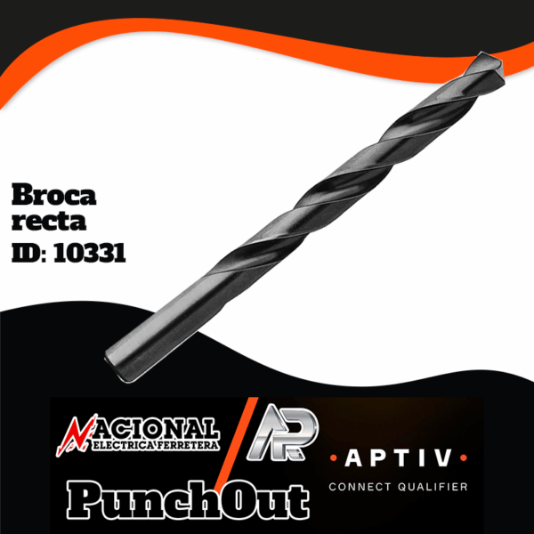 BROCA RECTA A.V OXIDO NEGRO 1/8" X 1-5/8" X 2-3/4" MT1011408