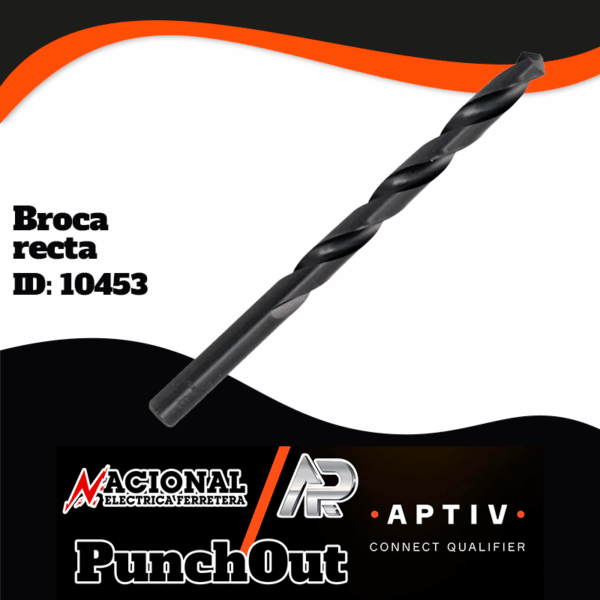 BROCA RECTA A.V OXIDO NEGRO 5/32" X 2" X 3-1/8"