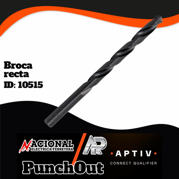 BROCA RECTA A.V OXIDO NEGRO 11/64" X 2-1/8" X 3-1/4"