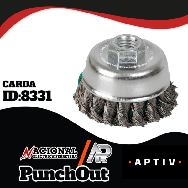 Punch-Out-CARDA-ID-8331 CARDA DE COPA TRENZADA 5"-5/8 123242 SURTEK