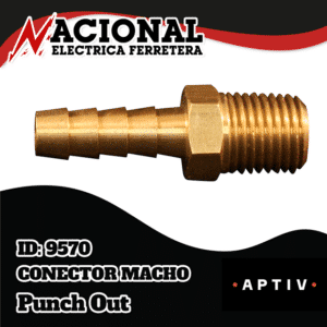 CONECTOR MILTON PIVOTE MACHO   #603BK 3/8" 3/8" X 3/8"