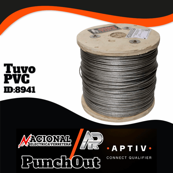 CABLE DE ACERO GAL. S/FORRO  3 MM   1/8  HK5132