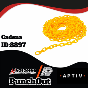 Punch-Out--Cadena-ID-8897 CADENA DE PLASTICO COLOR AMARILLA 8953T6 MC-MASTER/25 METROS