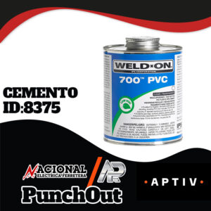 CEMENTO PARA PVC 700 CLARO C-40  4oz  1/8 WELD-ON 10082