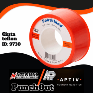 CINTA TEFLON  19 MILIMETROS  3/4" X 260