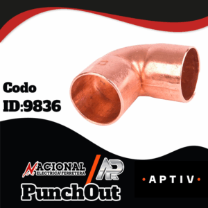 ELK CODO COBRE 10031272 90°  13MM 1/2