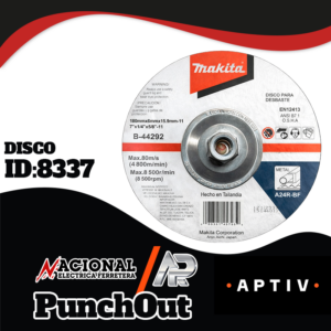 DISCO PARA PULIDORA MAKITA 7 X 1/4  X 5/8-11  741414B/B44292   A24R-BF