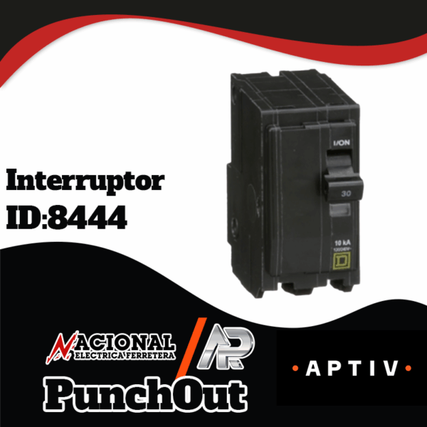 Punch-Out--Interruptor-ID--8444 INTERRUPTOR SQD 2 POLOS 30 QO230