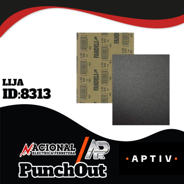 Punch-Out--Lija-ID-8313 LIJA PARA AGUA A-99 G- 240 HOJA