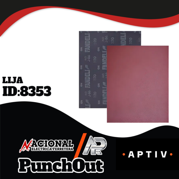 LIJA PARA FIERRO J86 G-320 HOJA