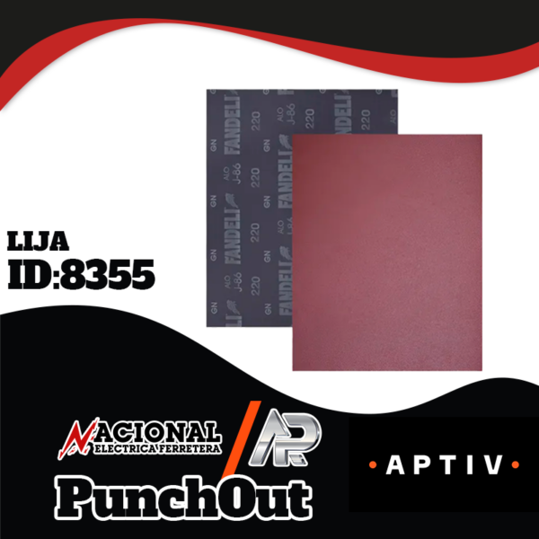 LIJA PARA FIERRO J86 G-220 HOJA