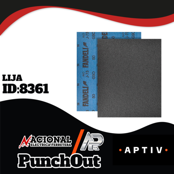 Punch-Out--Lija-ID-8361 LIJA ESMERIL J-73 G- 50 GRUESA HOJA