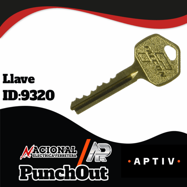 Punch-Out--Llave-ID--9320 KB628-A KEY BLANKS EMBOSSED I/C CORELLAVES FALCON VIRGENES
