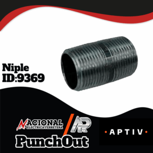 NIPLE NEGRO C-40 13MM X  51MM 1/2 X 2"