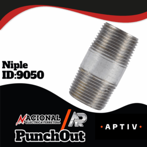 NIPLE GALVANIZADO DE 3/4" X 2" LARGO