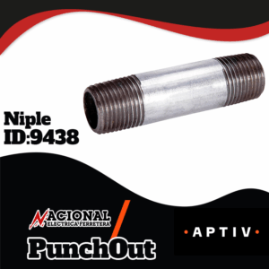 NIPLE GALVANIZADO 13MM X 76MM 1/2 X 3
