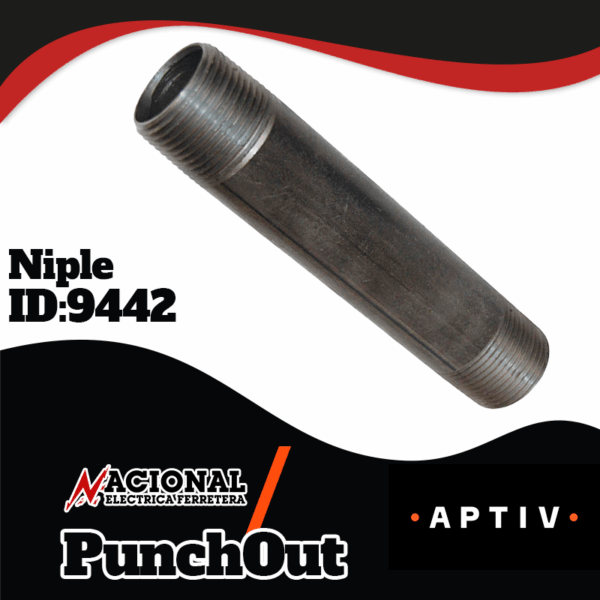 NIPLE NEGRO C-40 19MM X 76MM 3/4" X 3"
