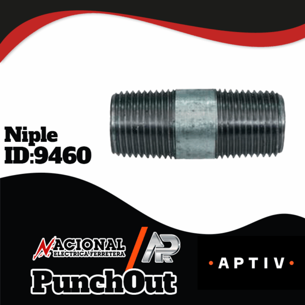 NIPLE GALVANIZADO  13MM X 51MM 1/2 X 2