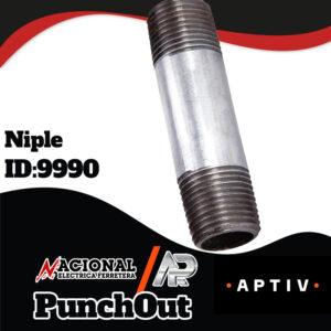 NIPLE GALVANIZADO 6MM X 150MM 1/4 X 6