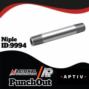 NIPLE GALVANIZADO  6MM X 102MM 1/4 X 4