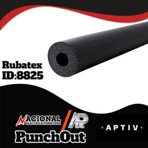 RUBATEX 1-1/8 X 3/4 TRAMO DE 6 FT.