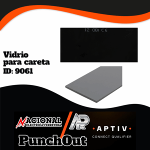 VIDRIO PARA CARETA DE SOLDAR RECTANGULAR 12 OSCURO