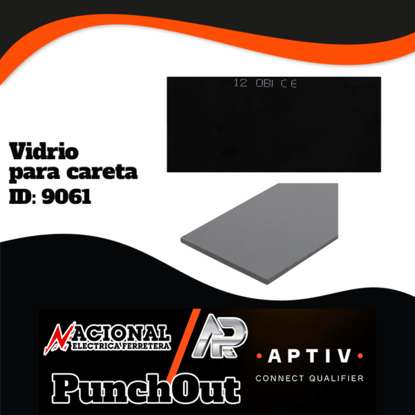 VIDRIO PARA CARETA DE SOLDAR RECTANGULAR 12 OSCURO