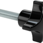 Plastic Four-Arm Knob M6 x 1mm Threaded Stud