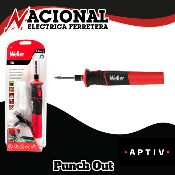 CAUTIN SOLDADOR RECARGABLE INALAMBRICO DE 12W ALIMENTADO POR BATERIA DE IONES DE LITIO WLBRK12