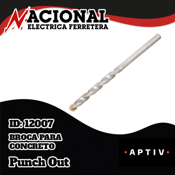 BROCA PARA CONCRETO  3.8mm 1/8" X 3" 119153 URREA