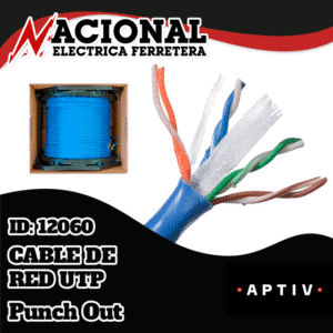 CABLE DE RED UTP 2412 CAT 6 BELDEN ROLLO 305M AZUL