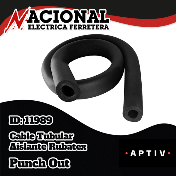 RUBATEX  1 1/8 X 1/2"  TRAMO DE 6 FT
