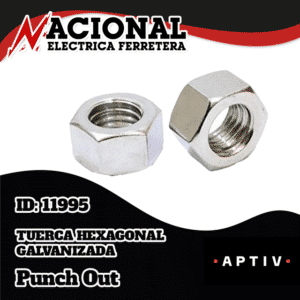 TUERCA HEXAGONAL GALVANIZADA   7.9MM 5/16" - 18 - NLV08