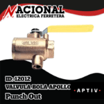 VALVULA BOLA APOLLO PUERTO COMPLETO CON DESFOGU PIEZA E DE BRONCE 125LBS 3/8"  7K-102-27