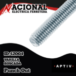 VARILLA ROSCADA  6.5MM  1/4" X 3MTS  BR 14 300
