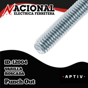 VARILLA ROSCADA  6.5MM  1/4" X 3MTS  BR 14 300