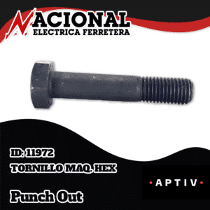 TORNILLO MAQ. HEX. G.5 3/8 X 1 R.C.