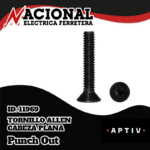 TORNILLO ALLEN CABEZA PLANA 3/8-16 X 1.1/2.