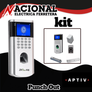 ZKTeco ZK X7KIT - Kit para Control DE Acceso Simple/IMAN/Sensor DE Puerta/Tarjetas/LLAVEROS / 110 Vac