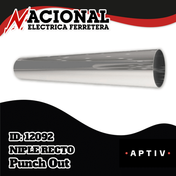 NIPLE RECTO 38MM X 23 CM CROMO RF-059-C HELVEX