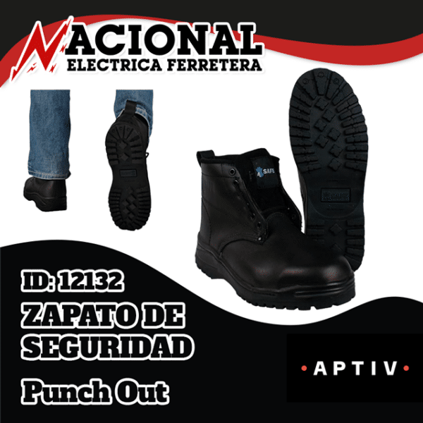 ZAPATO MAG404 BORCEGUI NEGRO C/POL S/HC