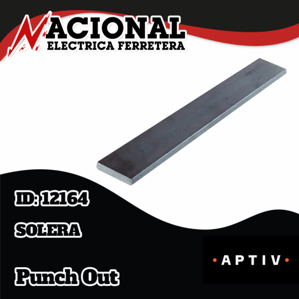 SOLERA 1/4 X  2 X 6 MTS A-36